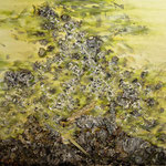 Öl, Papier auf 100% Leinwand           120 x 100 cm 