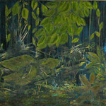 Öl Pigmente auf 100% Leinwand     110 x 56 cm