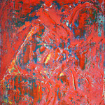 Öl, Sand, auf 100% Leinwand         120 x 95 cm