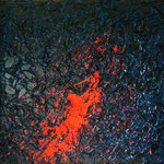 Öl , Papier auf 100% Leinwand      Kissenbild    100 x 100 cm