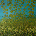 Öl , Papier auf 100% Leinwand       130 x 110 cm