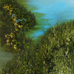 Öl , Blattgold auf 100% Leinwand            70 x50 cm