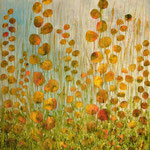 Öl , Papier auf 100% Leinwand       90 x 80 cm 