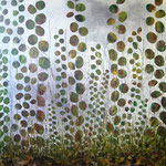 Öl , Papier auf Leinwand        160 x 140 cm