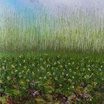 Öl , Schilff auf 100% Leinwand       90 x 80 cm
