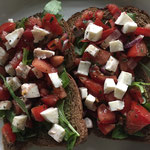 Tomaat-mozzarella sandwich