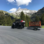 Polaris Sportsman ACE, Grillholztransport Grillplatz Tannegg/Oberlech