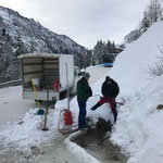 Eisbildung Stubenbachstraße. Ursachenbekämpfung