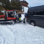 Abschleppaktion mit Paana in Oberlech