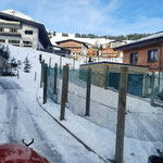 Netz aufstellen Skiabfahrt Tannberg