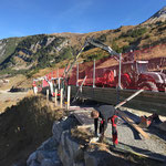 Geländerelemente setzen Wanderweg Zürs - Lech