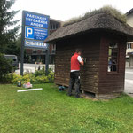 Kampen-Buswartehaus abschleifen...