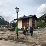 Spielplatz sport.park: Besprechung mit Spielanlagenbauer und Landschaftsarchitektin