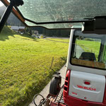 Baggerrücktransport mit Linder Lintrac