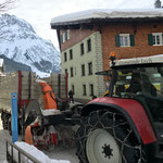 Steyr 6190 CVT mit Hängerfräse