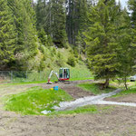 Drainierungen fertig machen Waldbad...