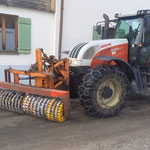 Steyr 6190 CVT mit Prismenwalze