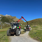 ...Steyr 6240 CVT und Kran...