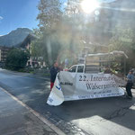 Banner aufhängen Musikfest