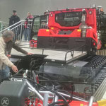 Besuch Interalpin Messe Innsbruck, Begutachtung Pistenbully 100 neu