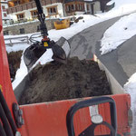 Gipsbachwehr leeren in Oberlech