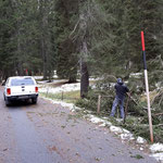 Straße Engerle Wald aufräumen nach nächtlichem Föhnsturm