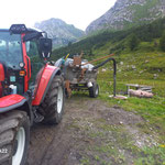 Drittleistung: Grube leeren Alpe Formarin...