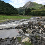 Vermurung am Spullersee Richtung Brazer Staffel, Alpbach