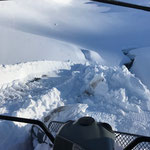 Snow Rabbit 3 in Aktion, Anlegen des Wanderweges Richtung Flexenpass