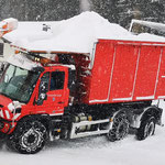 Schneecontainer leeren bei der Schützengilde