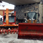 Drittleistung: Schneedepot leeren Hotel Aurelio