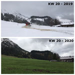 Schnee von gestern: Gesteinsmehl streuen am Omesberg