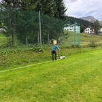 Fußballplatz linieren