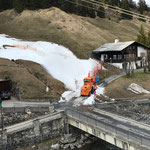 Rolba 600, Schnee auffräsen Rodelbahn