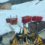 Unterstützung für Skiclub-Veranstaltung, Materialtransporte Richtung Hinterwies