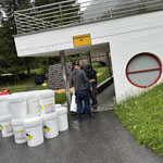 Waldbad, Materiallieferungen und Reinigung Becken