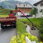 Gipsbachwehr ausgreifern Oberlech
