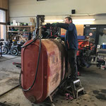 Mobile Tankanlage reparieren