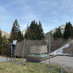 Netze aufhängen Tunnel Oberlech