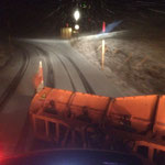 Abendlicher Pflugdienst in Oberlech