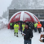 Fortbildungs-Ausflug zur Großen Wintershow 2018 Panzerschießplatz Wichlen in Elm, Kanton Glarus Schweiz