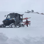 Winterwanderweg-Abbau in Oberlech