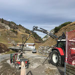 Weg schütten Wanderweg Zürs - Lech, Fertigstellung