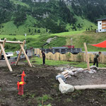 Spielplatz sport.park: Steine ausrechen...