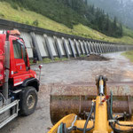 Materialtransporte Zwischenlager Monzabongalerie, mit U530 und Lader 509