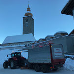 Steyr 6190 CVT mit Hängerfräse im Einsatz