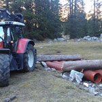 Loipenübergang Spullerbach vorbereiten