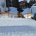 Netz aufstellen Gipsbach Oberlech