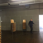 Veranstaltungsabbau Postgarage Stühle versorgen