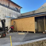 Überdachung E-Ladestation fertig machen...